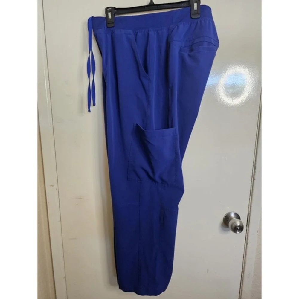 Figs Men's Axim Cargo Blue Scrub Pants Size‎ XL Stretch T2001 Vet Optical Dr